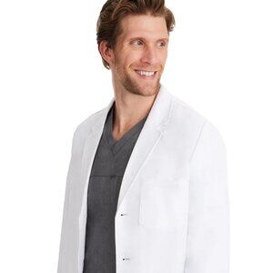 Healing Hands - Men's Leo White Lab Coat - 5150, Size LT Large Tall
